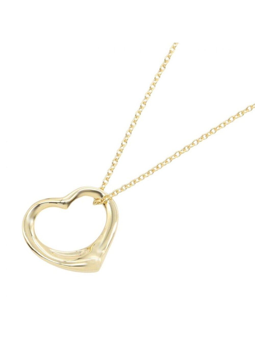 Tiffany & Co Necklace Open Heart Small 42.5 18K